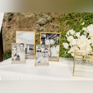 Gold trim acrylic frames